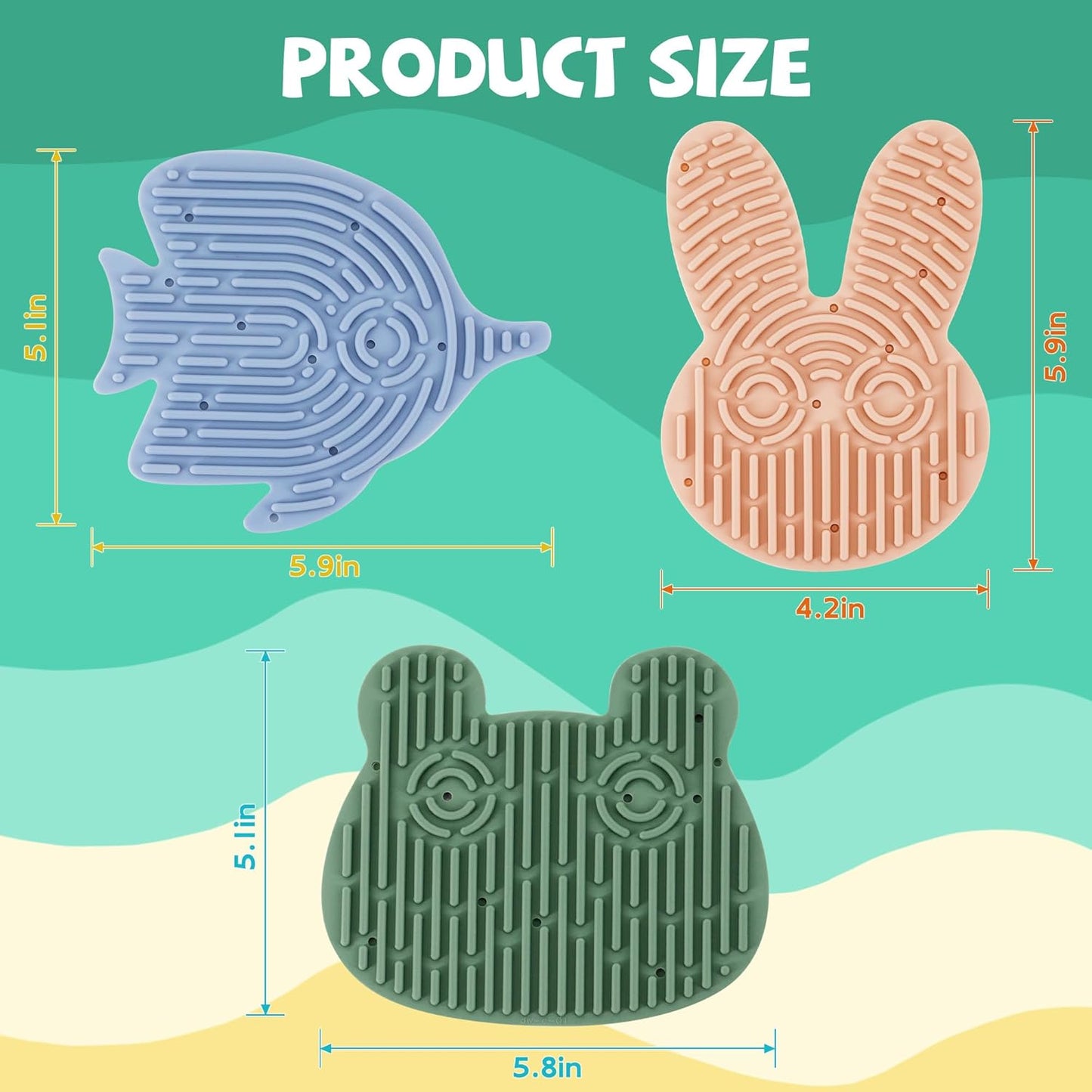 3PCS Sensory Activity Board with 30 Strings, Double-Sided Silicone Sensory Board for Calming Stress, Fidget Toys for ADHD & Autism Kids 3+ Year Old