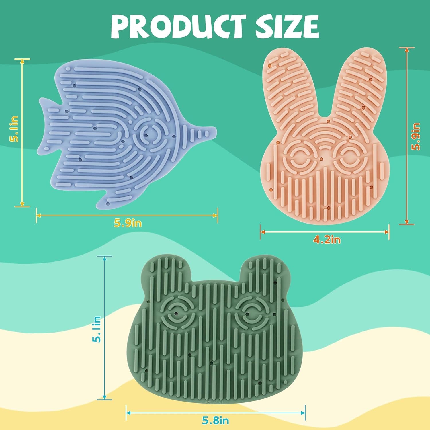 3PCS Sensory Activity Board with 30 Strings, Double-Sided Silicone Sensory Board for Calming Stress, Fidget Toys for ADHD & Autism Kids 3+ Year Old