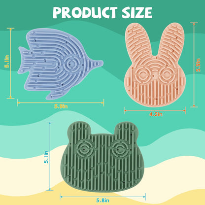 3PCS Sensory Activity Board with 30 Strings, Double-Sided Silicone Sensory Board for Calming Stress, Fidget Toys for ADHD & Autism Kids 3+ Year Old